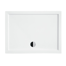 Kerra Oskar aszimmetrikus akril zuhanytálca - alacsony 120x80 cm kád, zuhanykabin