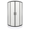 Kerra Soho Black 90 íves zuhanykabin XN zuhanytálcával