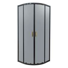 Kerra Tiara Gold 80x80 cm íves zuhanykabin zuhanytálca nélkül kád, zuhanykabin