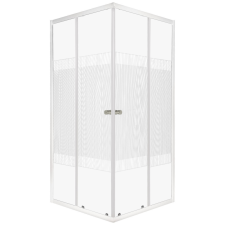 Kerra Xenia SQ 80 fehér szögletes zuhanykabin tálca nélkül kád, zuhanykabin