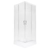 Kerra Xenia SQ 90 fehér szögletes zuhanykabin Victor plus tálcával