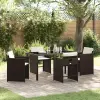 Kert étkező szett 5 pcs Barna polirattan