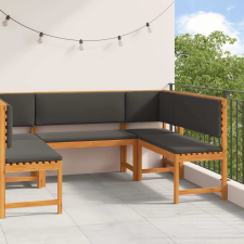  Kert Pad Készlet 5 pcs Barna tömör akácfa kerti bútor