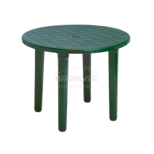  Kerti asztal, kerek, zöld kerti bútor
