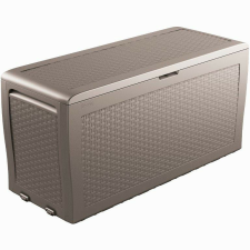 Kerti box Keter Samoa Rattan Box 270L cappuccino kerti tárolás