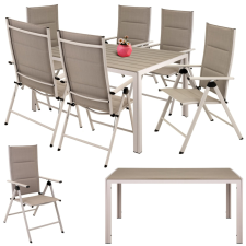  Kerti bútor szett 6 x fotel és asztal a KERTI teraszra kerti bútor