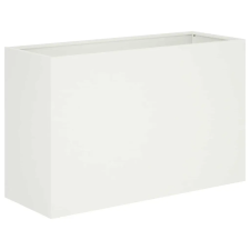  Kerti cserép Fehér 80 x 30 x 40 cm Hidegen hengerelt acél kerti dekoráció