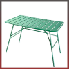  Kerti fém asztal 110x70x74cm zöld 18629
