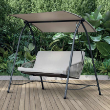  Kerti hintaágy bézs 175x110x159 cm hintaágy