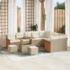  Kerti Kanapé Szett 13 db 9-Ülőhelyek száma Beige és krém
