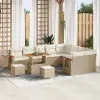  Kerti Kanapé Szett 13 db 9-Ülőhelyek száma Beige és krém