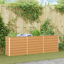  Kerti magaságyás Világos Barna 240 x 40 x 77 cm kerti tárolás