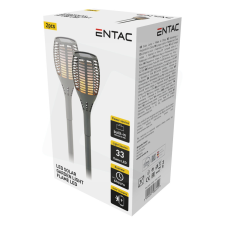  Kerti Solar fáklya Entac láng effekttel 56cm 33 LED 2db/csomag kültéri világítás