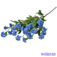  Kerti szegfű ág 70cm - Kék dekorációs kellék