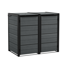  Kerti tároló Keter Hide Away 2x 120 l-es kukákhoz, szürke kerti tárolás