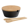 Kesper 92524 Salátás tál kanállal és fedéllel,fekete, átmérő 26 cm