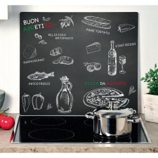 Kesper multifunkciós üveg vágódeszka ristorante motívummal 56 x 50 cm (36588) konyhai eszköz