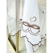 Kész függöny Alíz Konyhai vitrázs Barna Cappuccinos 200x140cm lakástextília