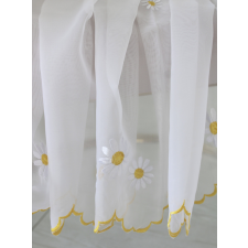  Kész függöny Alíz Konyhai vitrázs Sárga margaréta minta 200x80cm lakástextília