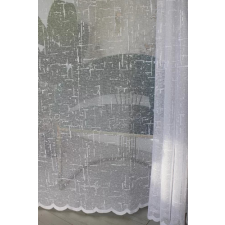  Kész függöny Amelia fehér Pálcikás mintás 300x250cm lakástextília