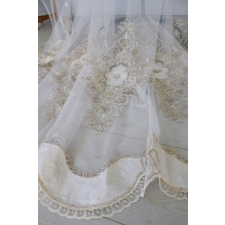  Kész függöny Bolero 77 Barokk törtfehér Krém minta 280x250cm lakástextília