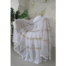  Kész függöny Cairo fehér Arany minta 300x160cm lakástextília