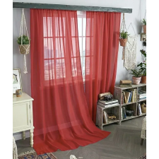  Kész függöny Damaskus Voial Piros 500x260cm lakástextília