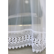  Kész függöny Emily fehér Hímzett 500x280cm lakástextília