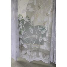  Kész függöny Emily fehér Nagy szírom virág minta 300x250cm lakástextília