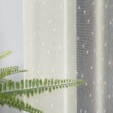  Kész függöny Lux krém Hópehely minta 300x120cm lakástextília