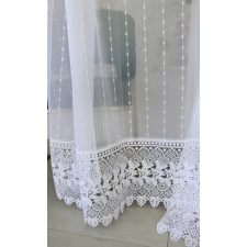  Kész függöny Paris Mintás Hímzett Fehér minta 500x180cm lakástextília