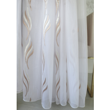  Kész függöny Rapunzel Lux fehér Bronz minta 300x150cm lakástextília