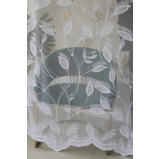  Kész függöny Scarlett fehér Nagy szírom virág minta 300x180cm lakástextília