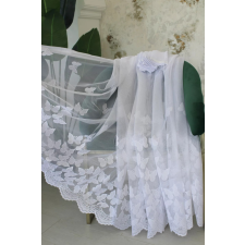  Kész függöny Scarlett fehér Pillangós minta 200x160cm lakástextília