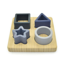  Készségfejlesztő formakirakó montessori játék kék színben kreatív és készségfejlesztő