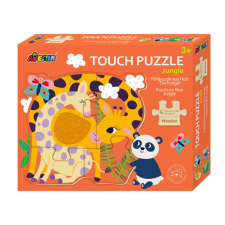  Készségfejlesztő tapintós puzzle, Dzsungel Avenir puzzle, kirakós