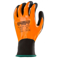  KESZTYÛ DUPLARÉTEGÛ NARANCS MÁRTOTT 8-AS/10 PÁR védőkesztyű