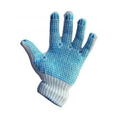  Kesztyű csúszásgátlós kék pöttyös (11676)