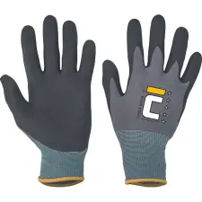  Kesztyű fh® NYROCA MAXIM 10/XL, kombinált, nylon/lycra/nitril védőkesztyű
