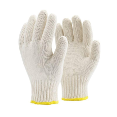  Kesztyű kötött triplaszálas gumírozott mandzsetta (100pamut) TOP COT3, fehér, 10