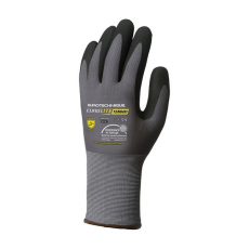  Kesztyű mártott COVERGUARD Eurolite mikrohabosított nitril szürke/fekete 9-es 2 darab/pár