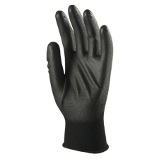  Kesztyű mártott COVERGUARD poliészter PU tenyérrel fekete 9-es 2 darab/pár védőkesztyű