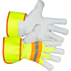  Kesztyű Strend Pro Janus High Vision, textil/bőr fényvisszaverő elemekkel, 10/XL méret, bliszter