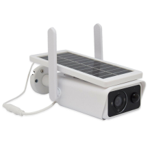 Kétantennás, napelemes WiFi biztonsági kamera - IR szenzorral, IP66 védelmi besorolással megfigyelő kamera