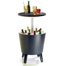 KETER 17186745 Cool Bar italtartó / kerti asztal faszén szín kerti bútor