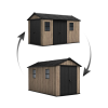  Keter Apex 7,5 x 13 Ashwood kerti ház, padlóval