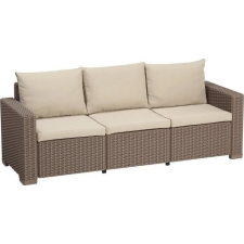 KETER California 3 személyes kanapé, cappucino (8711245143583) kerti bútor