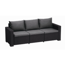 Keter California háromüléses kerti bútor kanapé, grafit kerti bútor