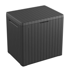 Keter City box műanyag tároló doboz, grafitszürke - 113L (246941) kerti tárolás