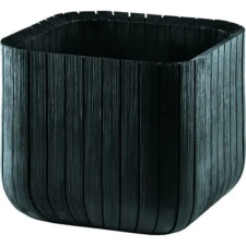 KETER Cube planter M műanyag kaspó, antracit színű kerti tárolás